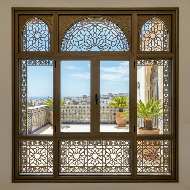 Algerian style sliding window system