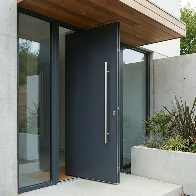 Modern openable aluminium door